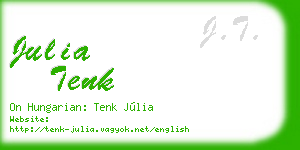 julia tenk business card
